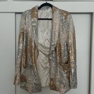 12th Tribe Sequin Blazer and Skirt Matching Set